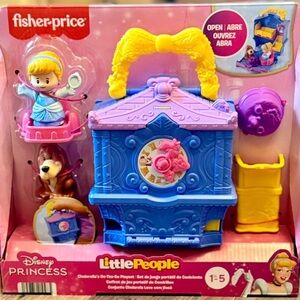 Disney Princess Little People  - Cinderella on the go Playset Toddler Toy